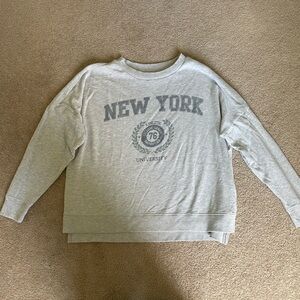 Grey “New York” Crewneck
